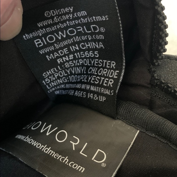 Disney Tim Burton’s “The Nightmare Before Christmas” Black & Gray Crossbody Bag - Picture 12 of 16